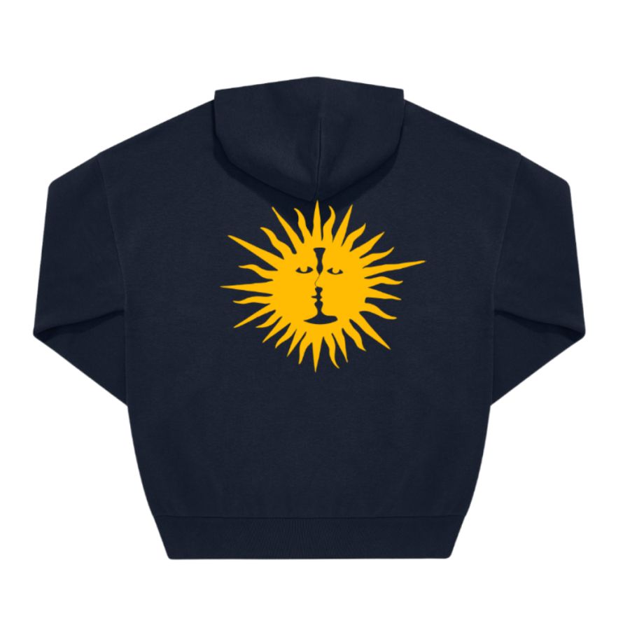 Sweat Oversized BLEU MARINE Cœur Dos