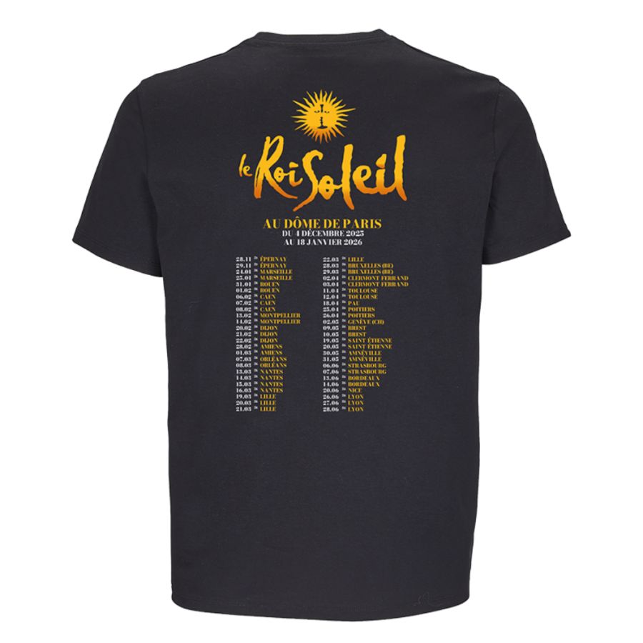 T-shirt Affiche Dates NOIR