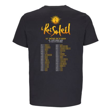 T-shirt Affiche Dates NOIR