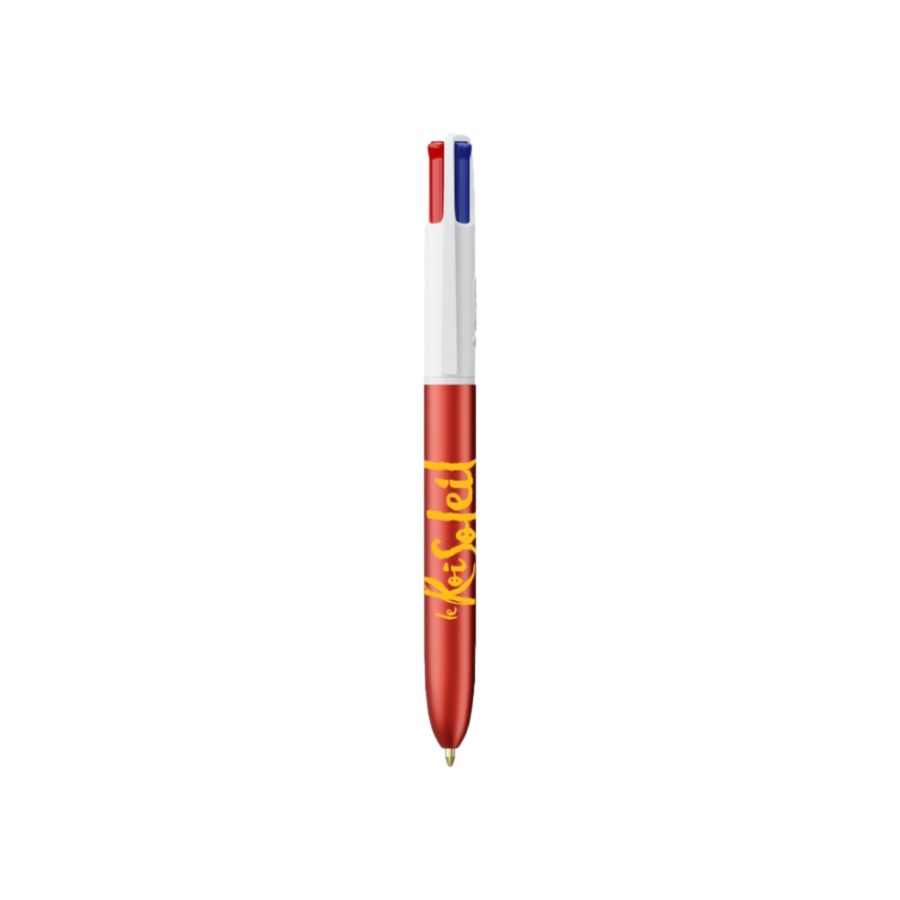 Stylo BIC 4 Couleurs Rouge