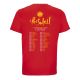 T-shirt Affiche Dates ROUGE