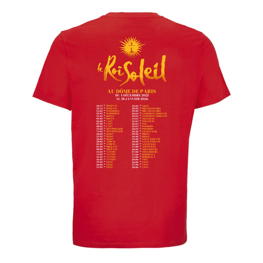 T-shirt Affiche Dates ROUGE