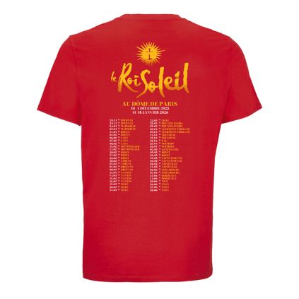 T-shirt Affiche Dates ROUGE