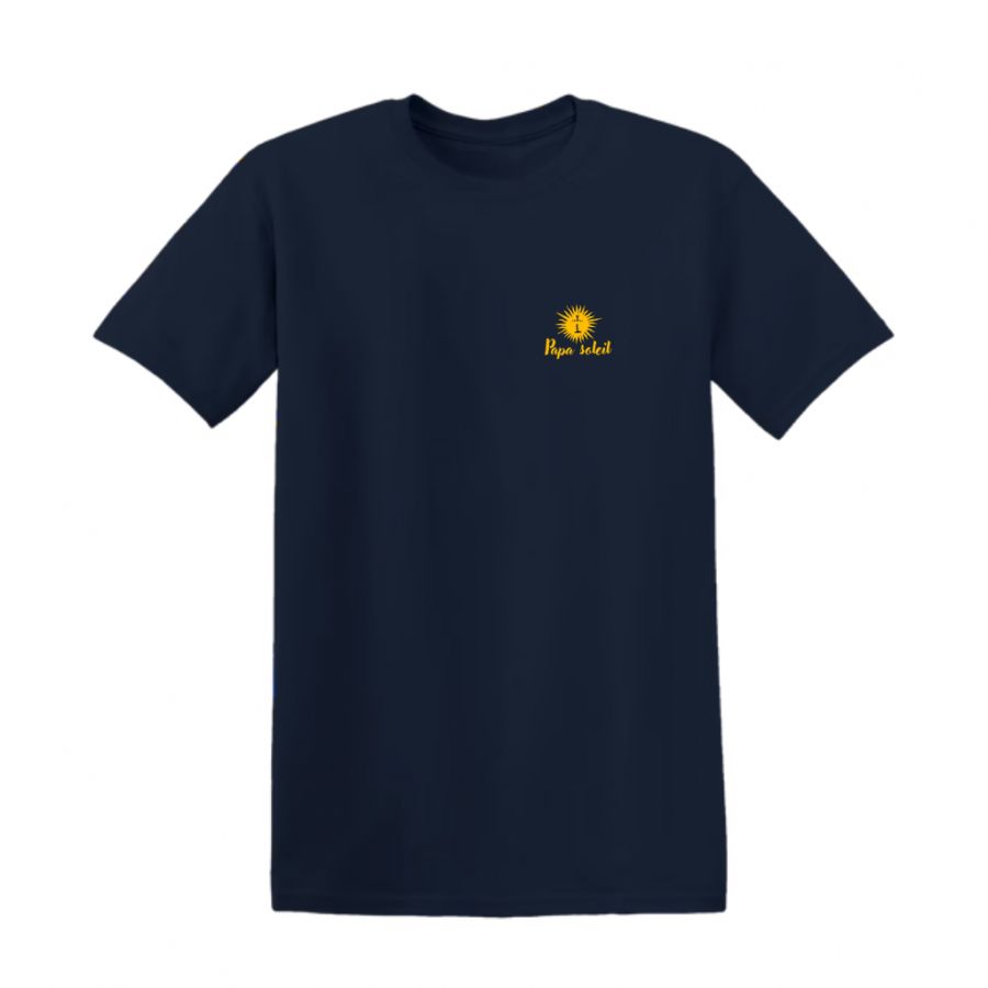 T-shirt bleu marine « Papa Soleil » – Le Roi Soleil